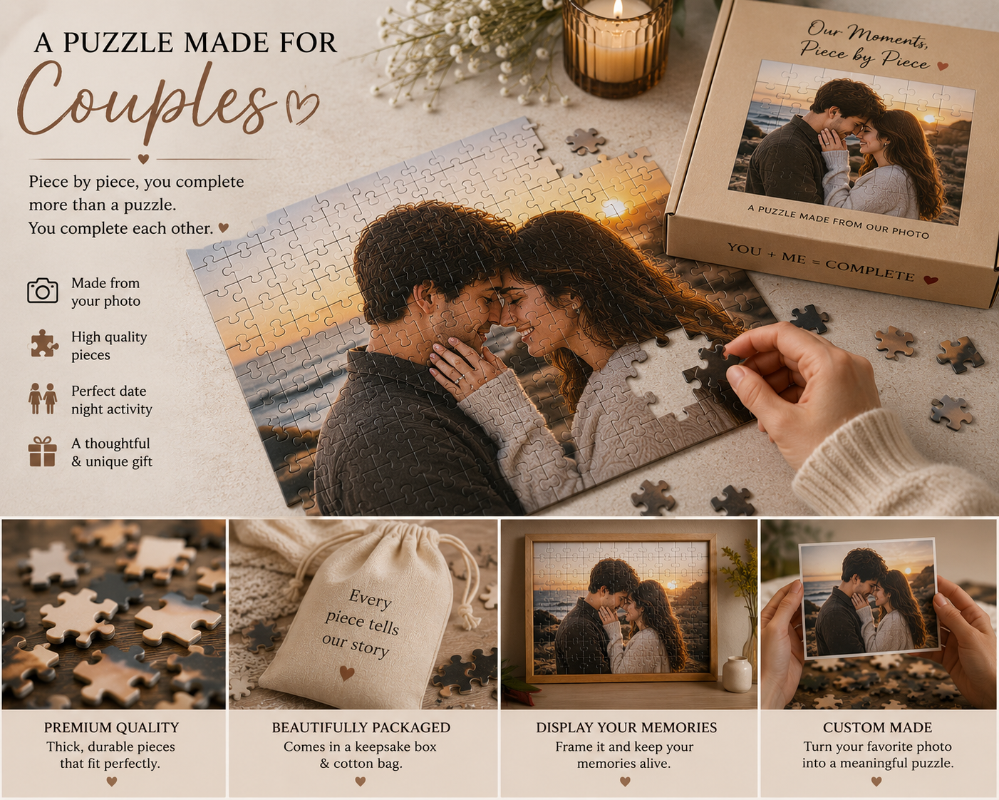 Personalized Couple Photo Puzzle