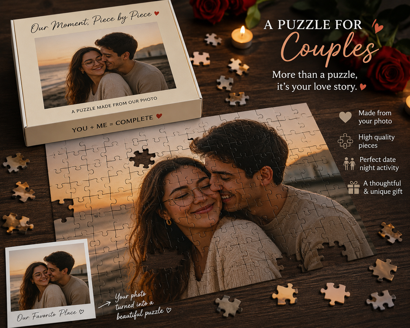 Personalized Couple Photo Puzzle
